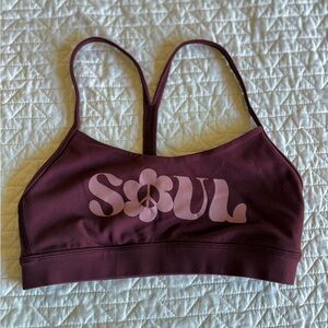 Lululemon Athletica Maroon Sports Bra